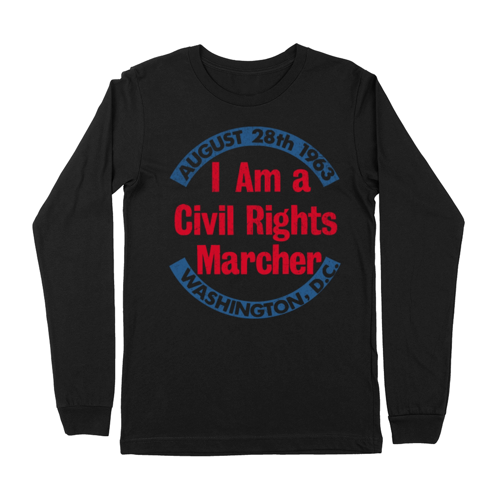 Vintage Civil Rights Marcher August 28 1963 DC Premium Long Sleeve