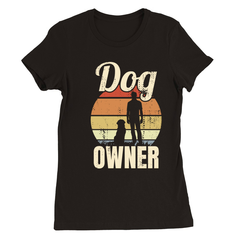 Dog Owner Vintage Look Premium Womens Crewneck T-shirt