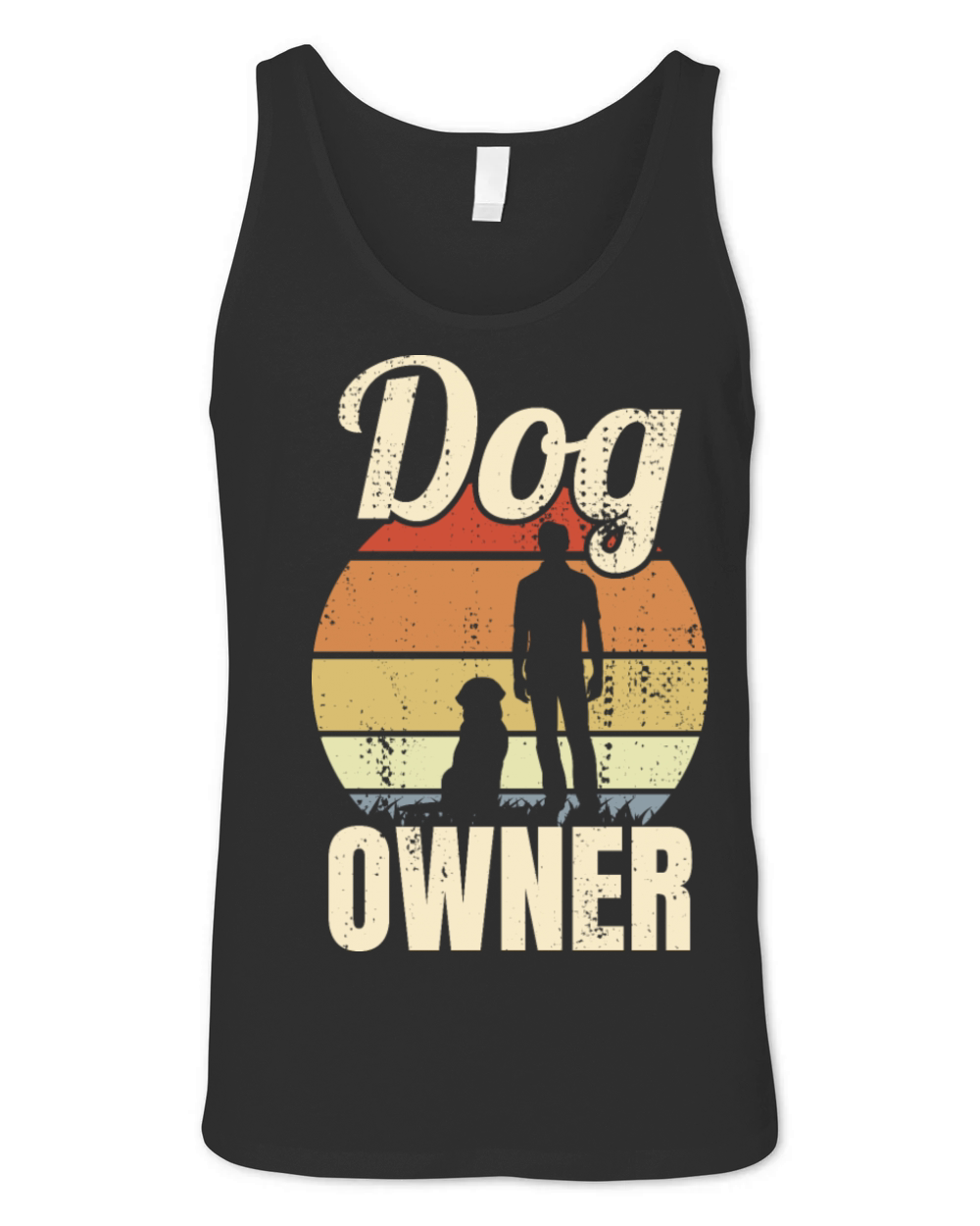 Dog Owner Vintage Look Unisex Jersey Tank