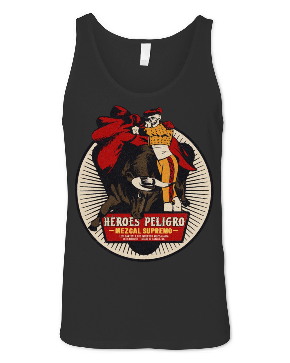 Vintage Skull Matador Mezcal Unisex Jersey Tank