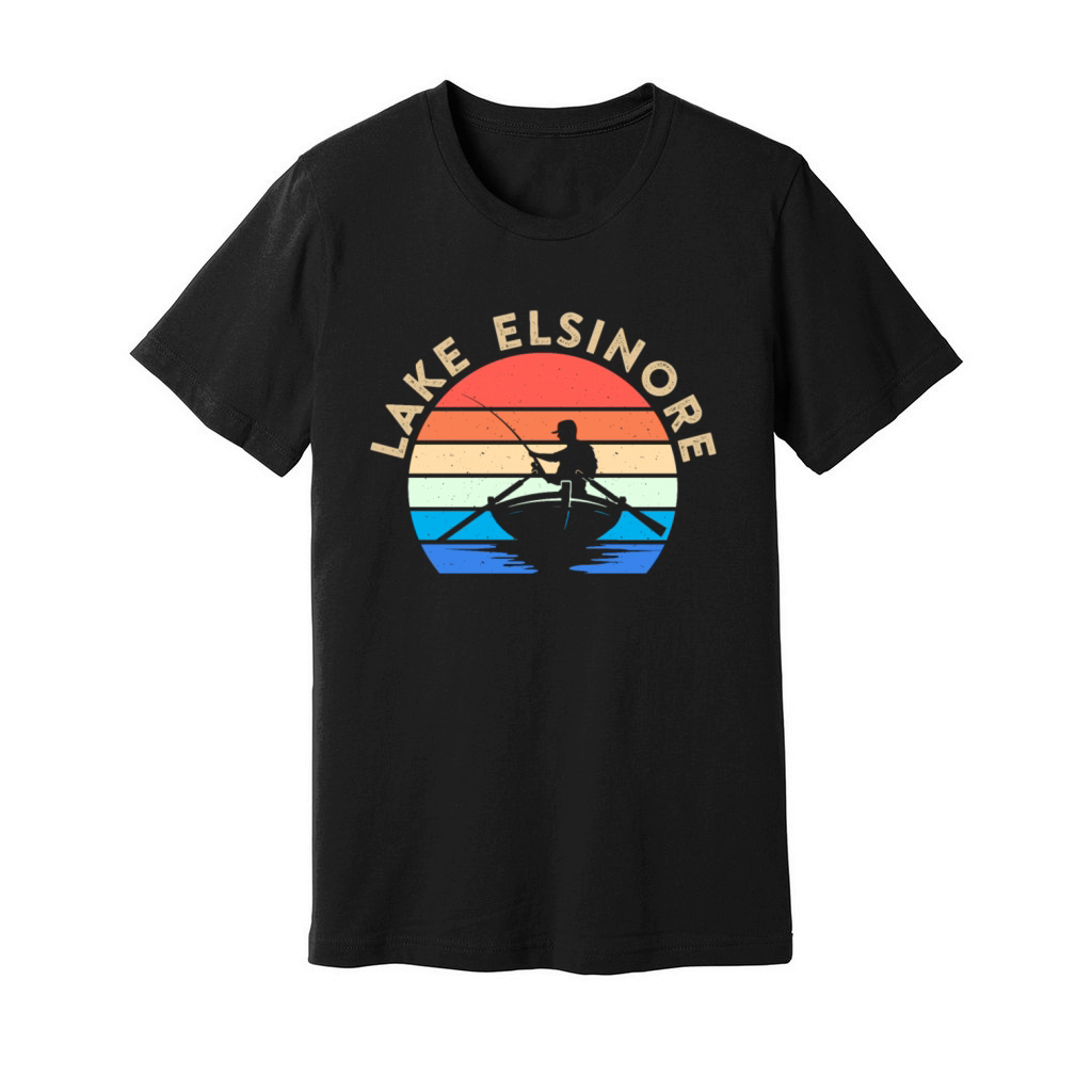 LAKE ELSINORE CALIFORNIA USA Golden State Lakes Unisex Jersey Tee