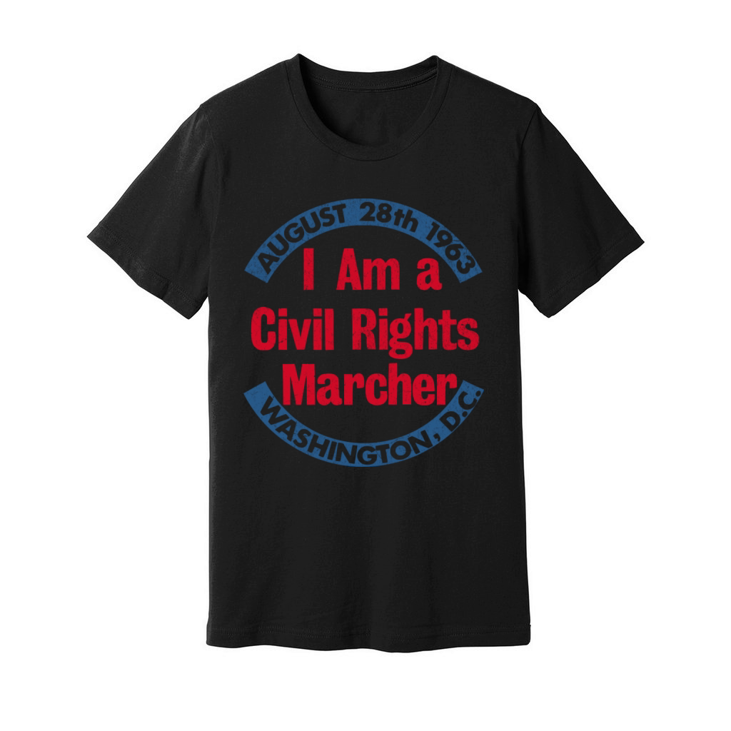 Vintage Civil Rights Marcher August 28 1963 DC Unisex Jersey Tee