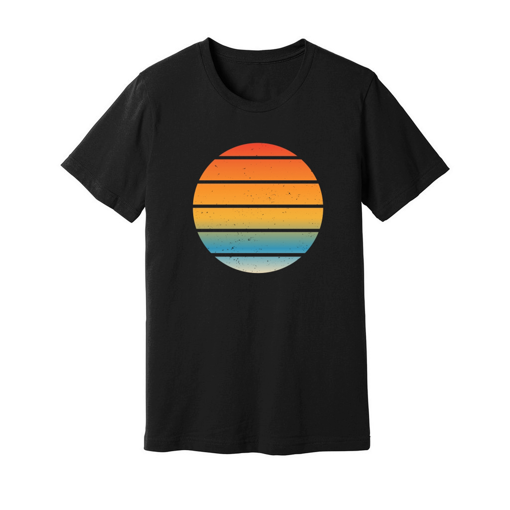 Vintage Retro Sunset (2) Unisex Jersey Tee