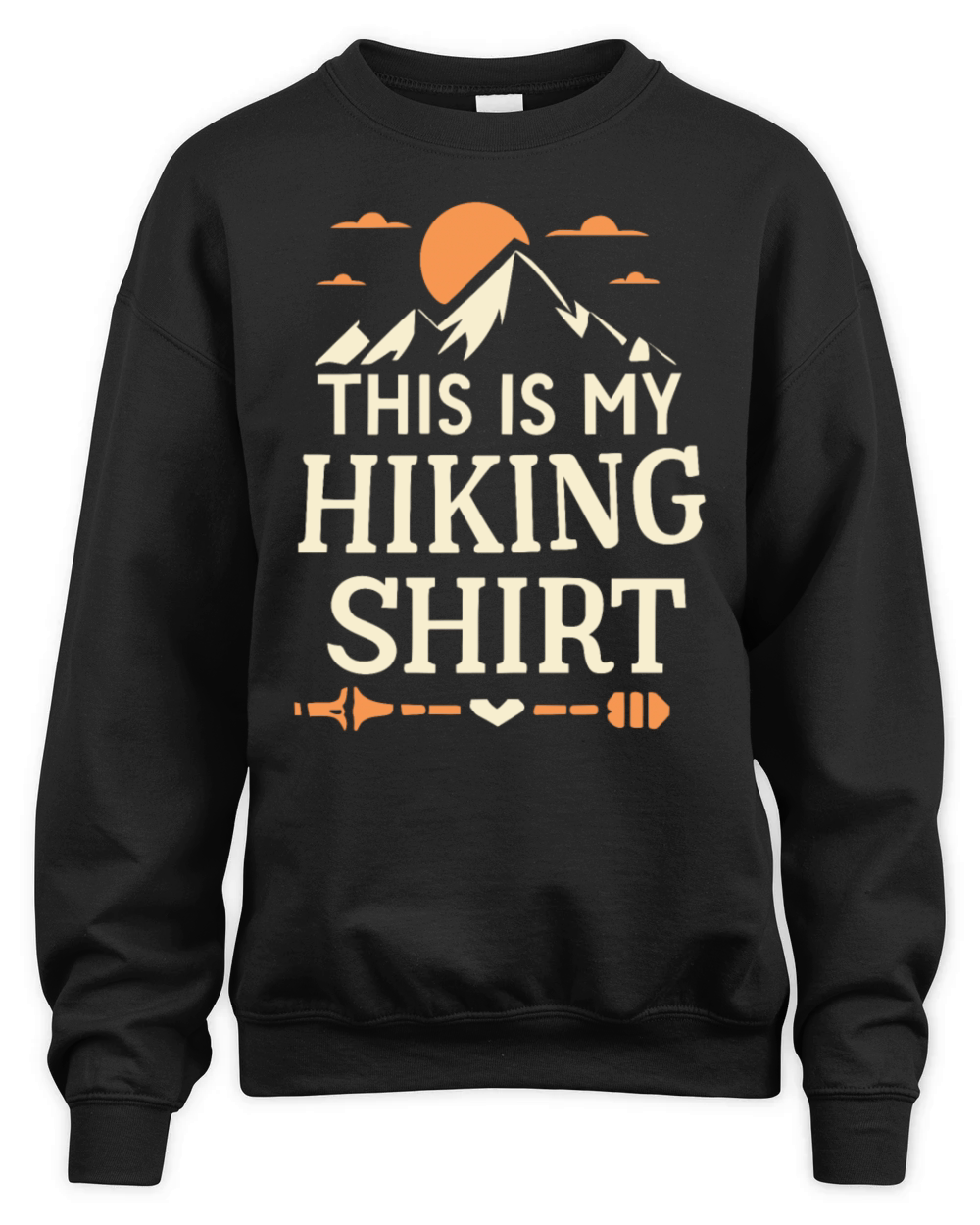 This Is My Hiking Shirt Wanderlust Retro Unisex Premium Crewneck Sweatshirt