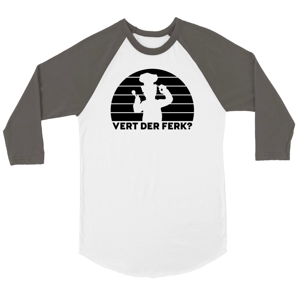 Vert Der Ferk Funny Unisex ¾ sleeve Raglan T-shirt