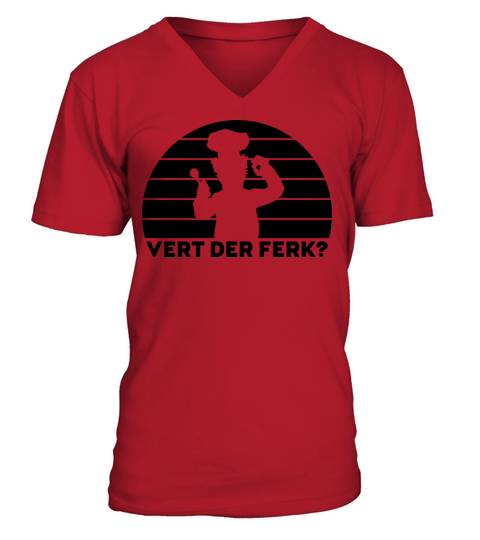 Vert Der Ferk Funny V-Neck T-shirt
