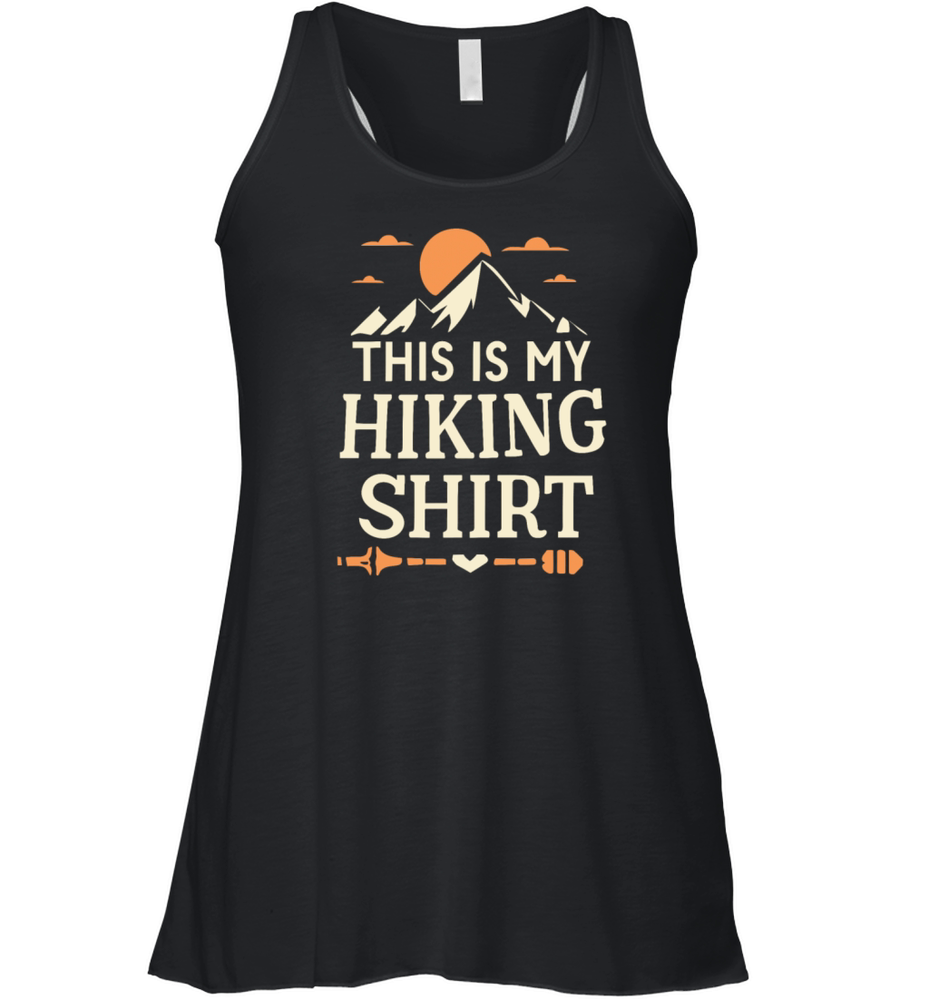 This Is My Hiking Shirt Wanderlust Retro Women's Flowy Tank Top
