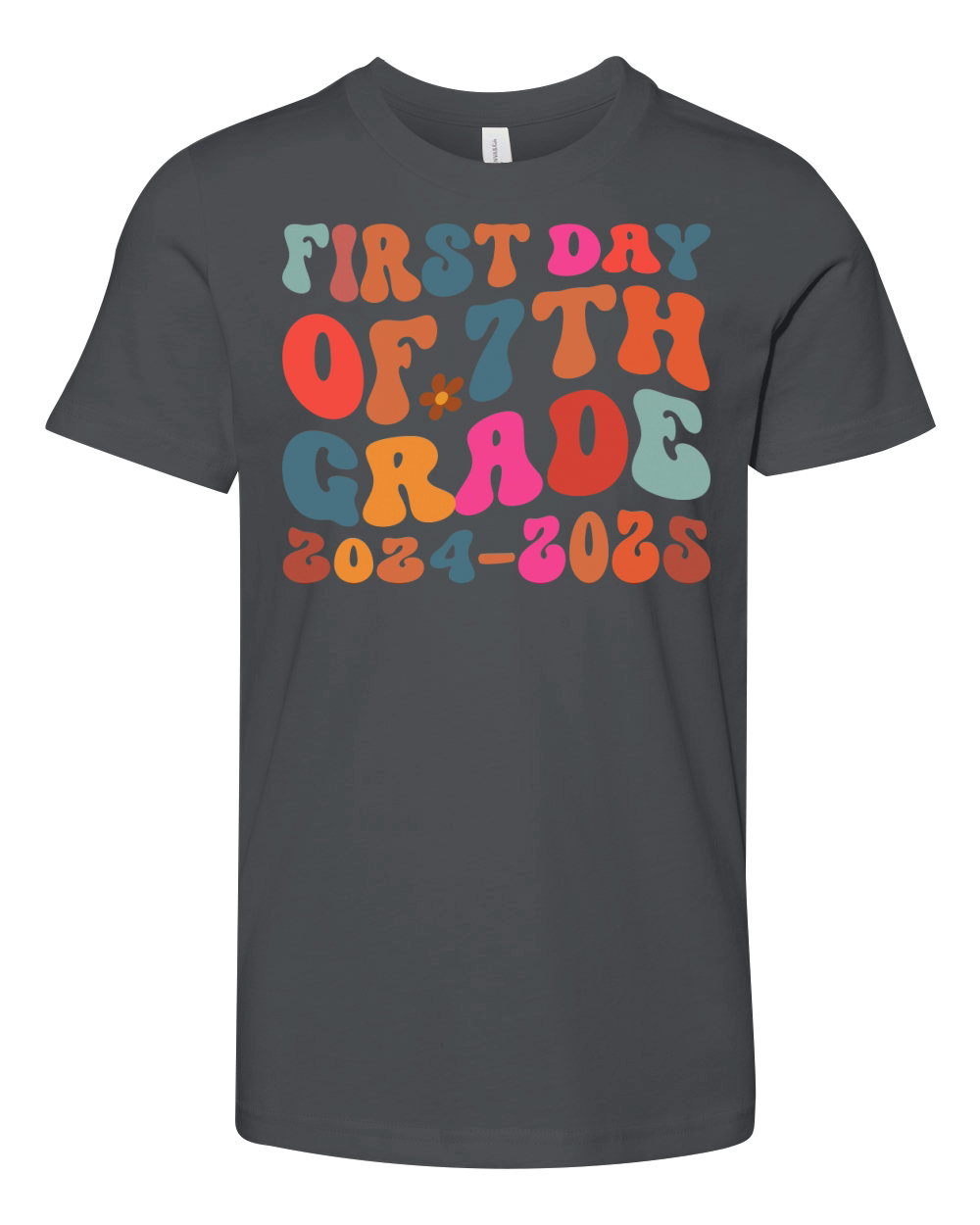 First day of 7th grade 2024 2025 Youth Unisex Jersey Tee