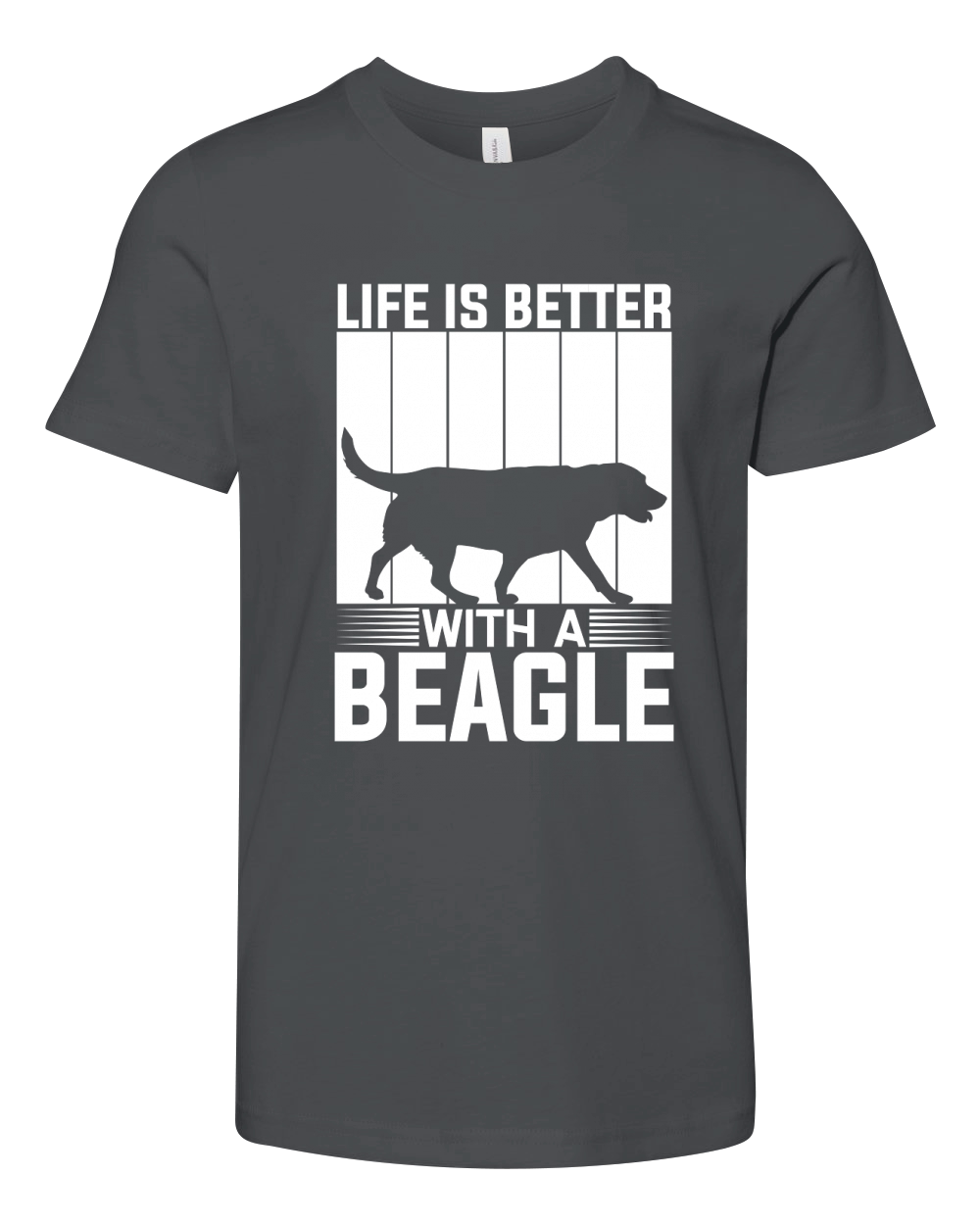 Life is better with a beagle 03 Youth Unisex Jersey Tee