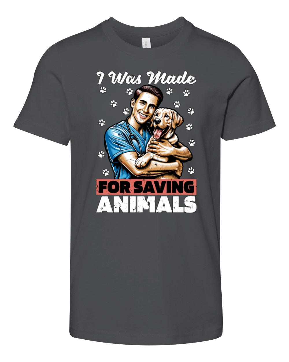 Veterinary Technician I Was Made For Animal Lover Youth Unisex Jersey Tee