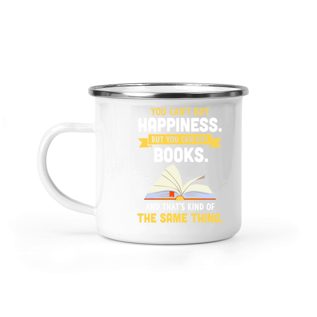 Happiness Book Lover Reader Desing Funny Reading Camping Mug