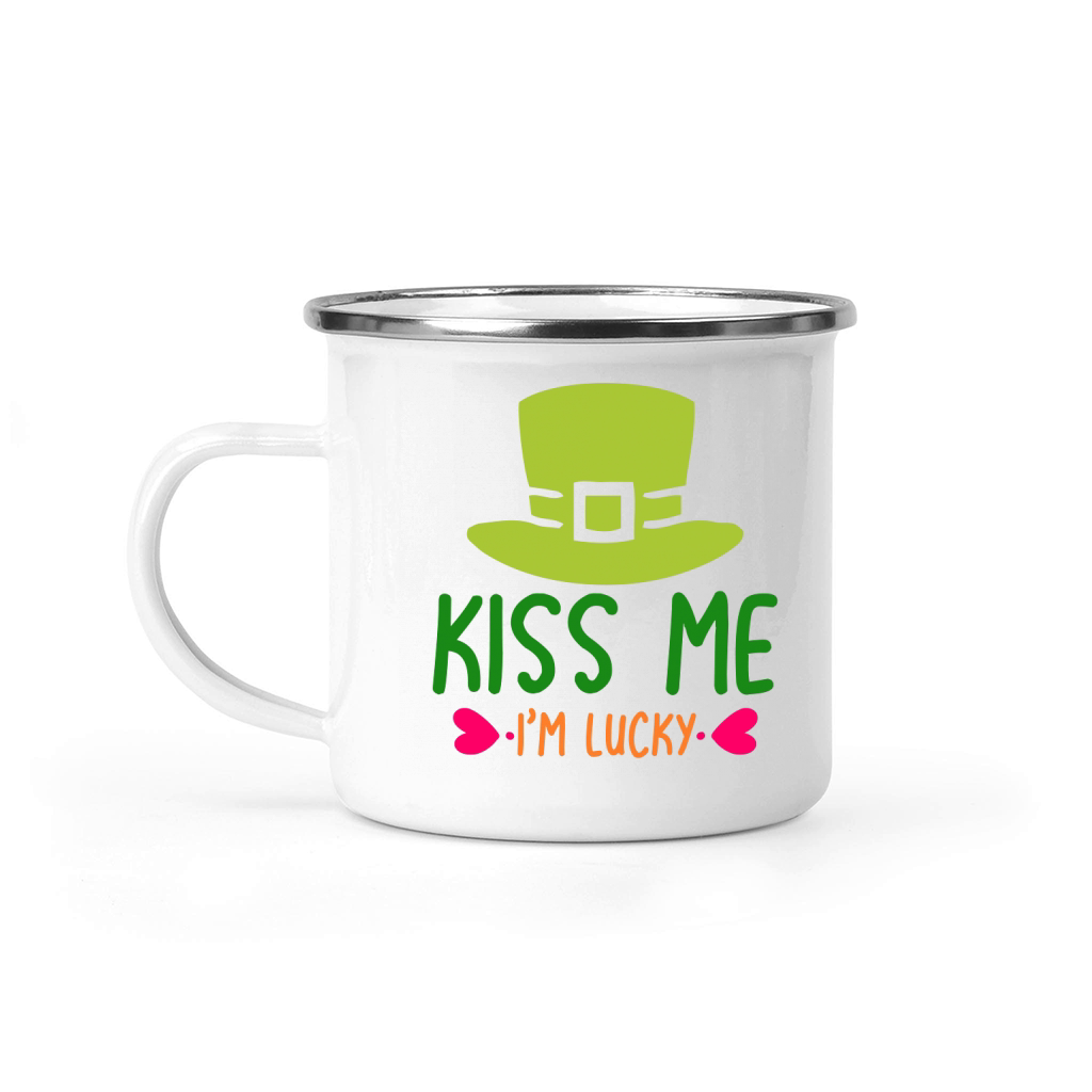 Kiss me im lucky Camping Mug