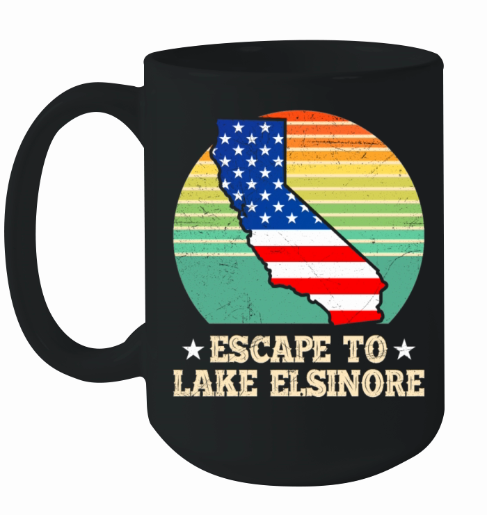 California ESCAPE TO LAKE ELSINORE Nevada Ceramic Mug
