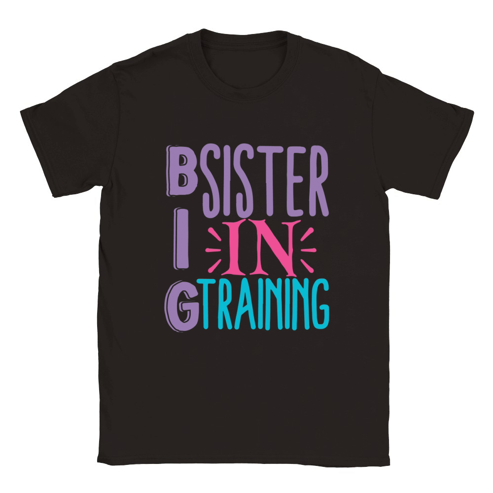 Big sister in training Classic Kids Crewneck T-shirt