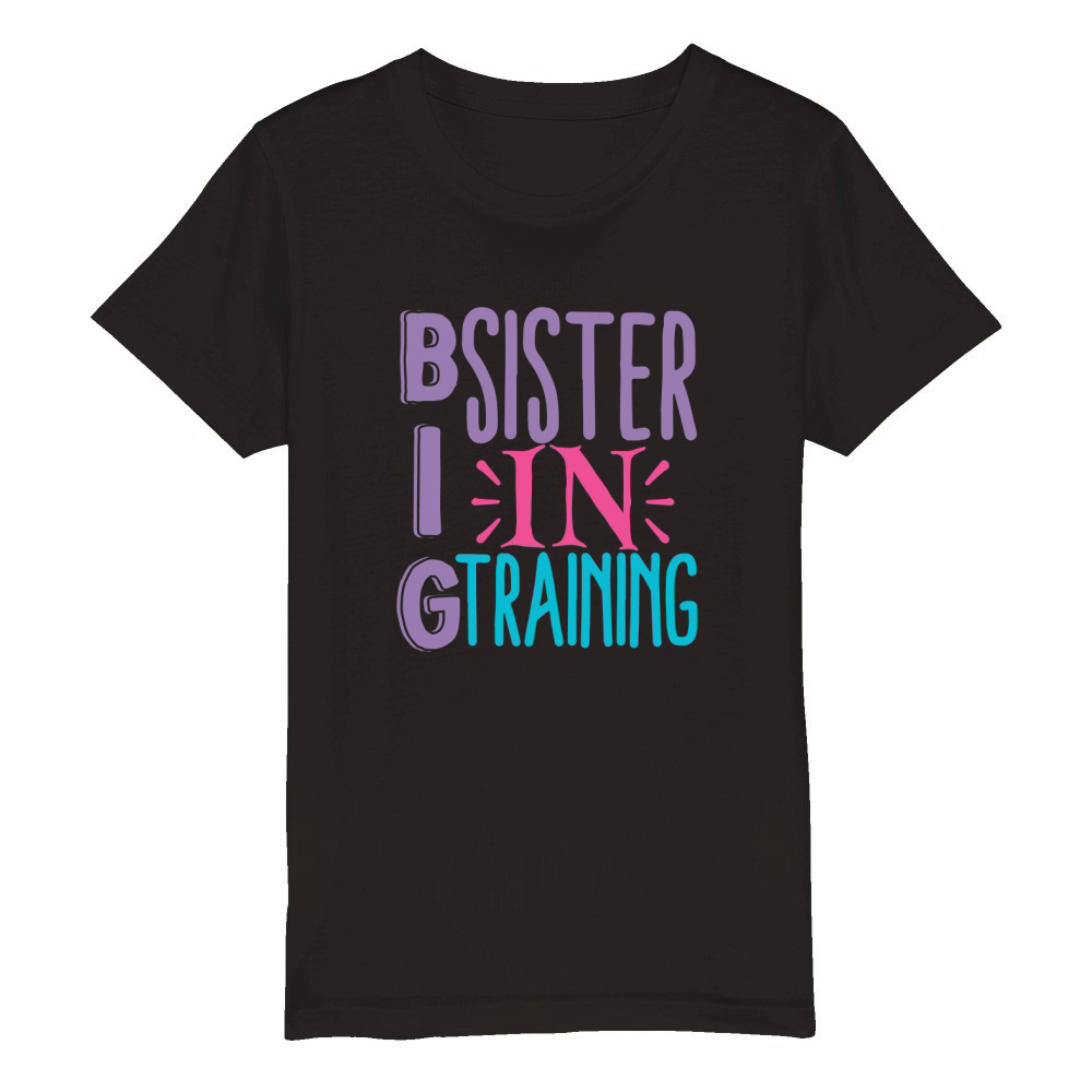 Big sister in training Organic Kids Crewneck T-shirt