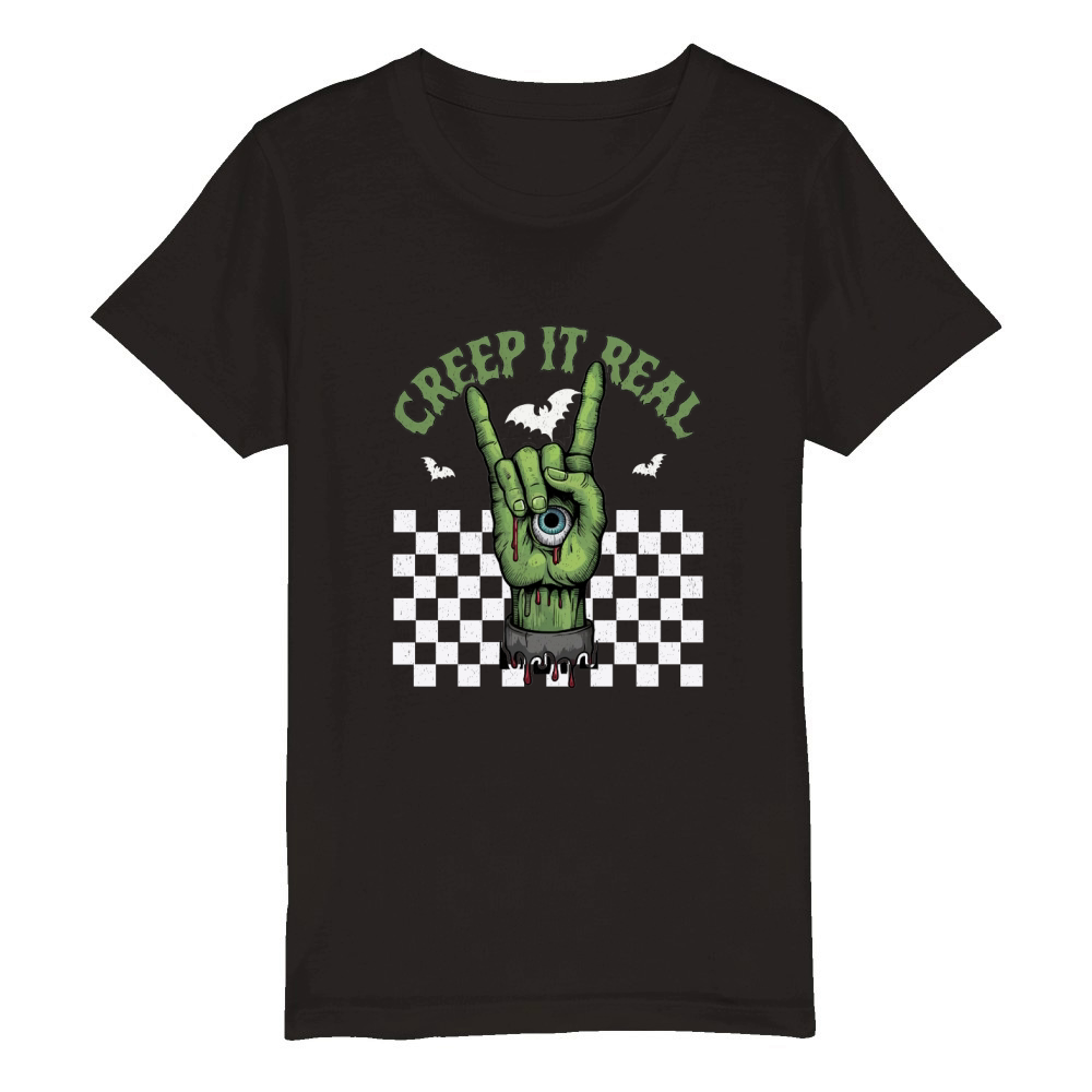 Creep it real Organic Kids Crewneck T-shirt