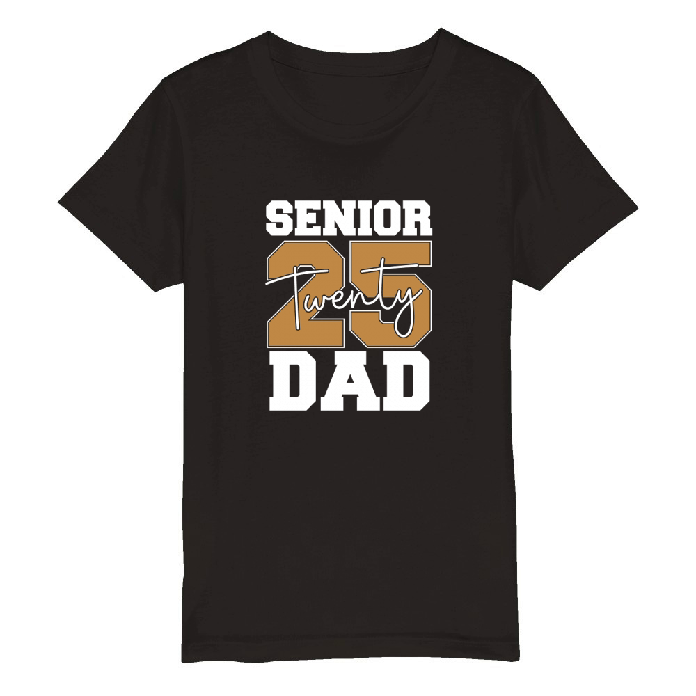 Senior twenty 2025 Dad Organic Kids Crewneck T-shirt