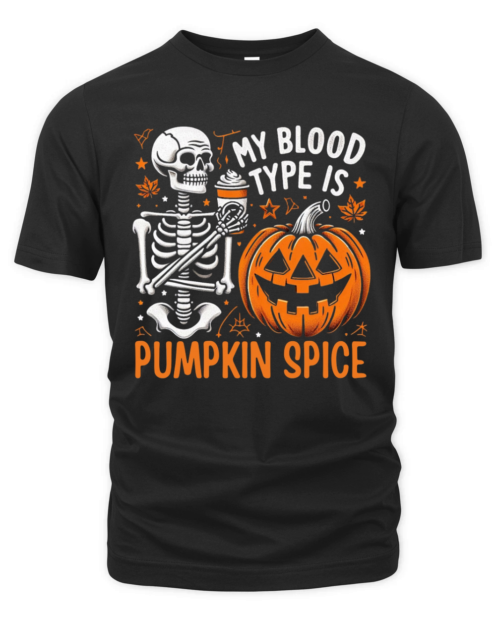 My Blood Type is Pumpkin Spice Organic Unisex T-shirt