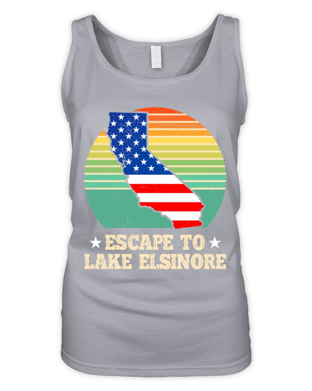 California ESCAPE TO LAKE ELSINORE Nevada Organic Women's Tank Top