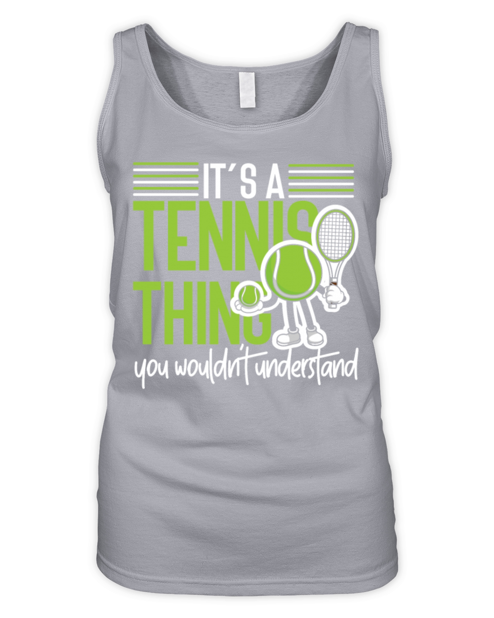 Funny Tennis Player Racket Its A Organic Women's Tank Top