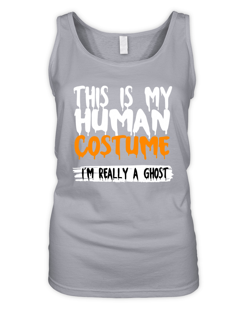 Halloween Ghost Costume Halloween Day 2021 Gift Womens Long Sleeve Organic Women's Tank Top
