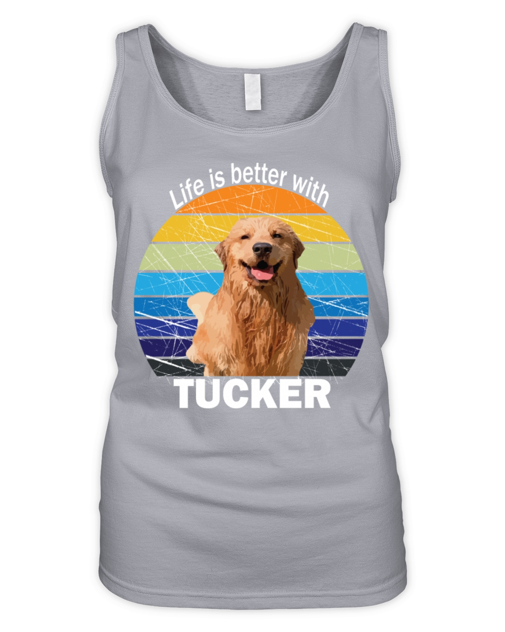 tucker dogs vintage Organic Women's Tank Top