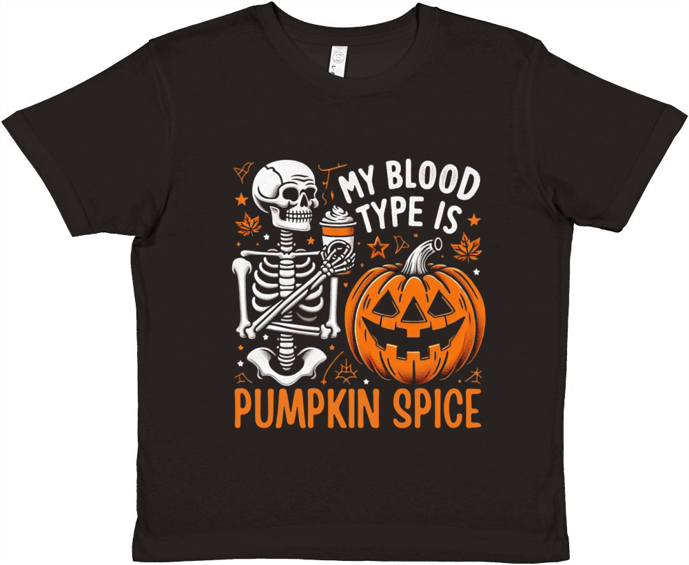 My Blood Type is Pumpkin Spice Premium Kids Crewneck T-shirt
