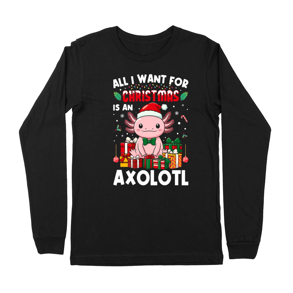all i want for christmas is an axlotl Premium Long Sleeve