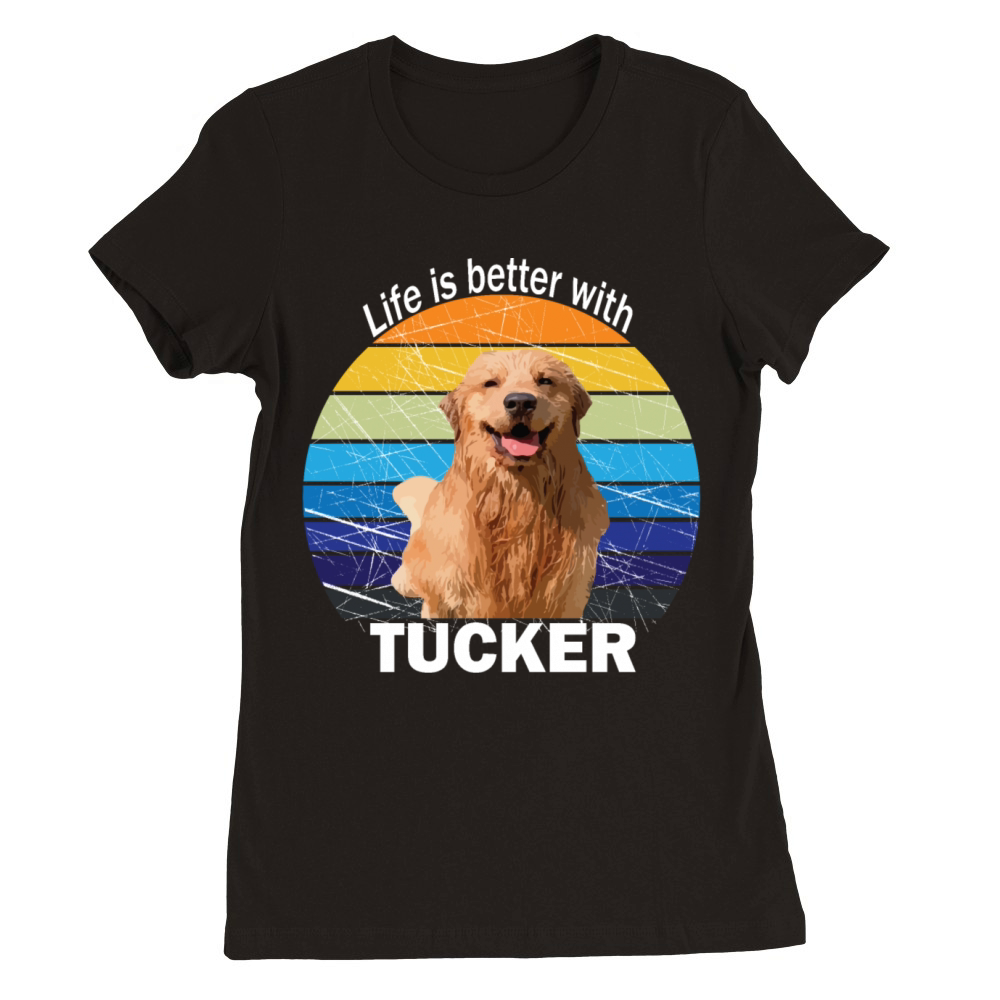 tucker dogs vintage Premium Womens Crewneck T-shirt
