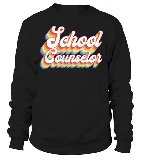 School Counselor Retro Vintage Sweatshirt Unisex