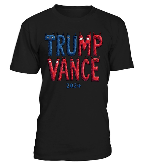 Trump Vance 2024 Outlaw Hillbilly US Flag Cat T-Shirt Unisex