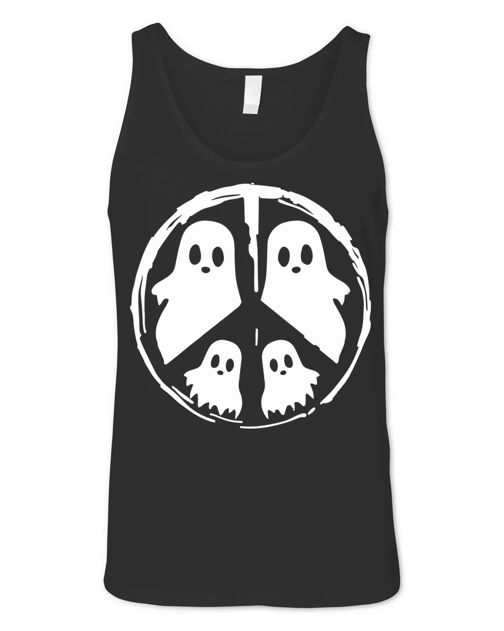 Halloween Peace Single Color Unisex Jersey Tank