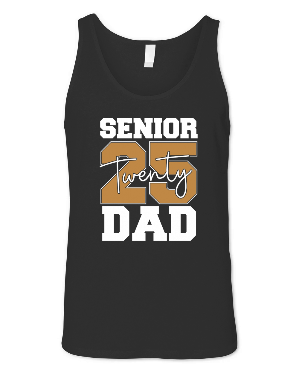 Senior twenty 2025 Dad Unisex Jersey Tank