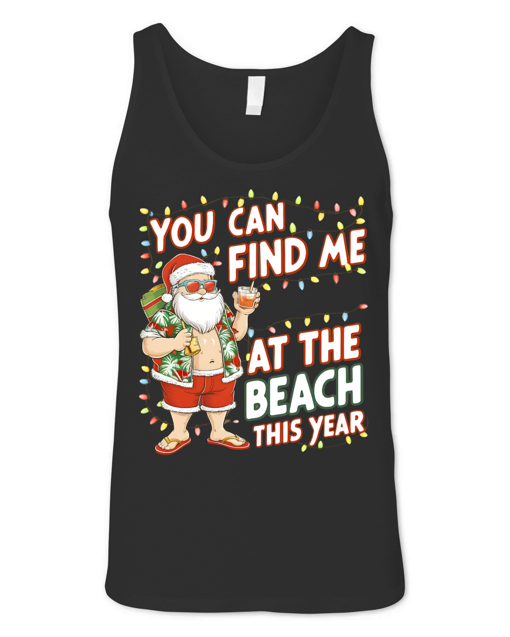 You can find me at the beach this year Unisex Jersey Tank