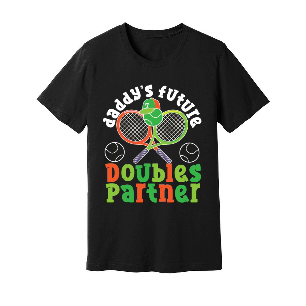 Funny Tennis Player Racket Daddys Unisex Jersey Tee