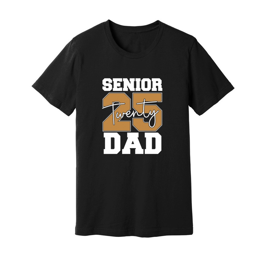 Senior twenty 2025 Dad Unisex Jersey Tee