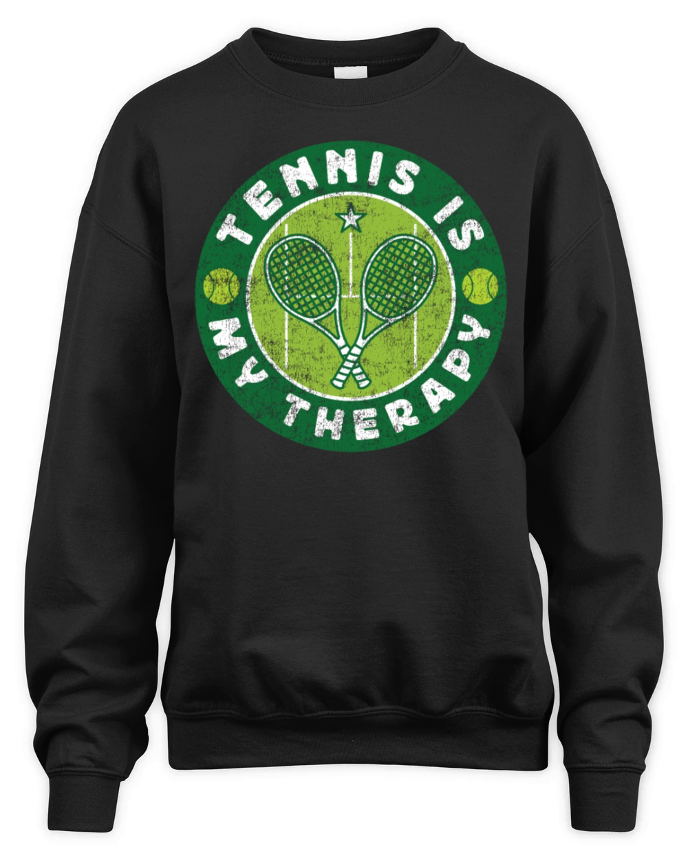 Funny Tennis Player Racket Tennis Unisex Premium Crewneck Sweatshirt