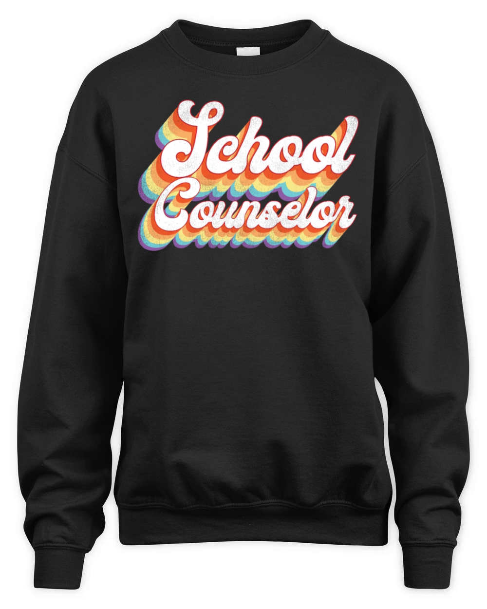 School Counselor Retro Vintage Unisex Premium Crewneck Sweatshirt