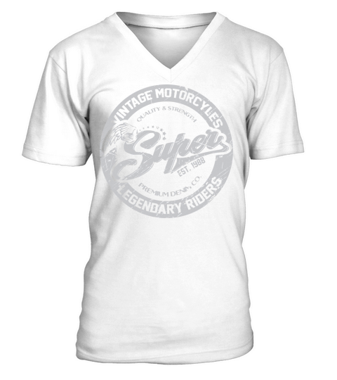 Vintage Motorcycle Heroes V-Neck T-shirt