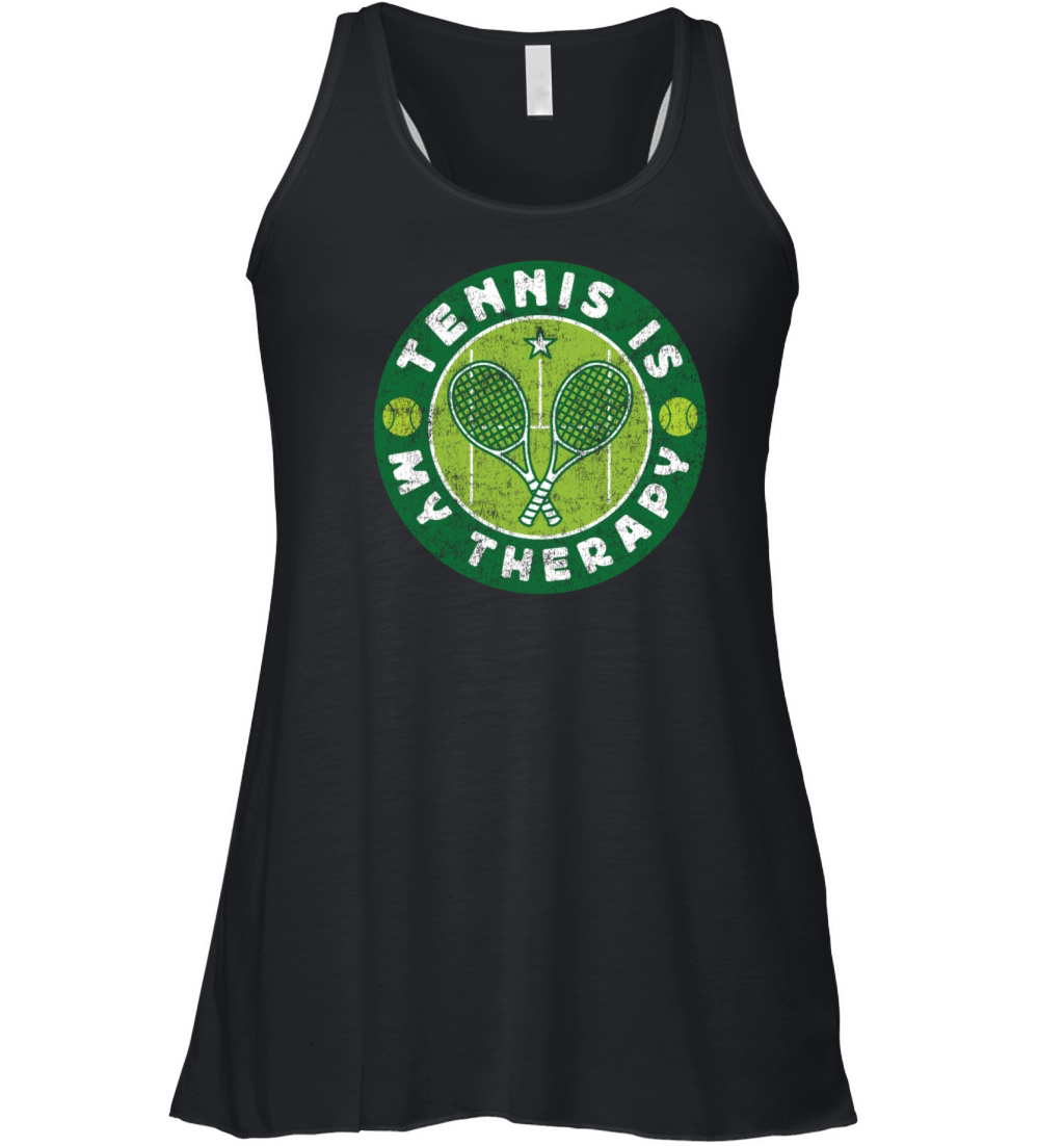 Funny Tennis Player Racket Tennis Women's Flowy Tank Top