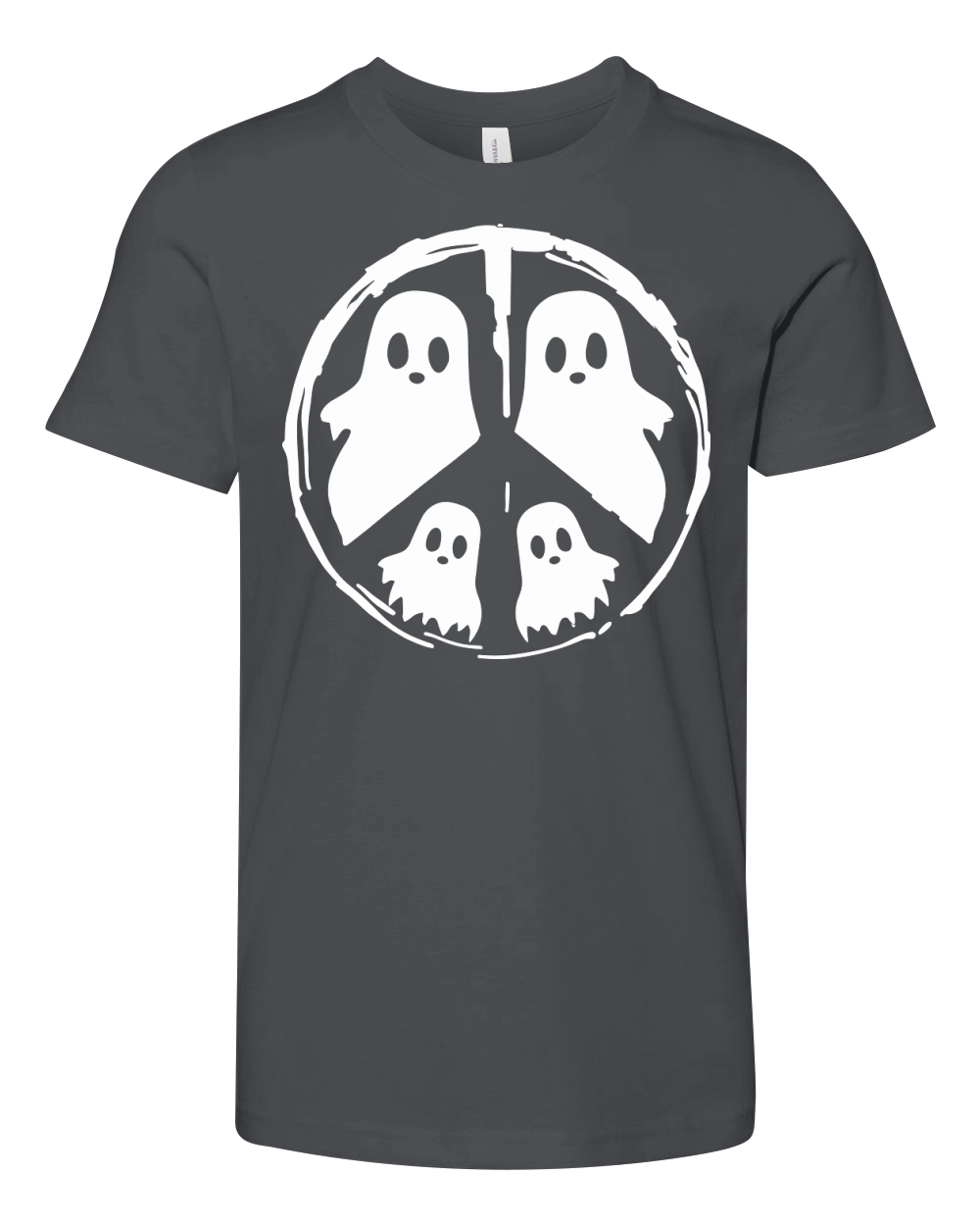 Halloween Peace Single Color Youth Unisex Jersey Tee