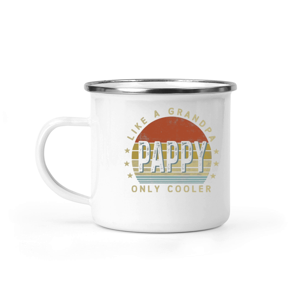 Pappy Like a Grandpa Only Cooler Pappy Vintage Camping Mug