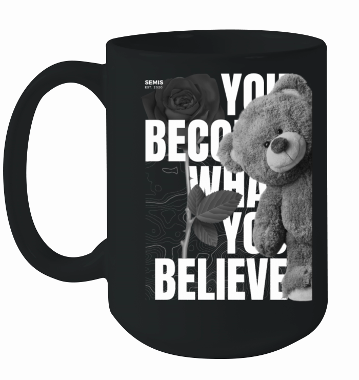 Bear Design T-Shirt Ceramic Mug