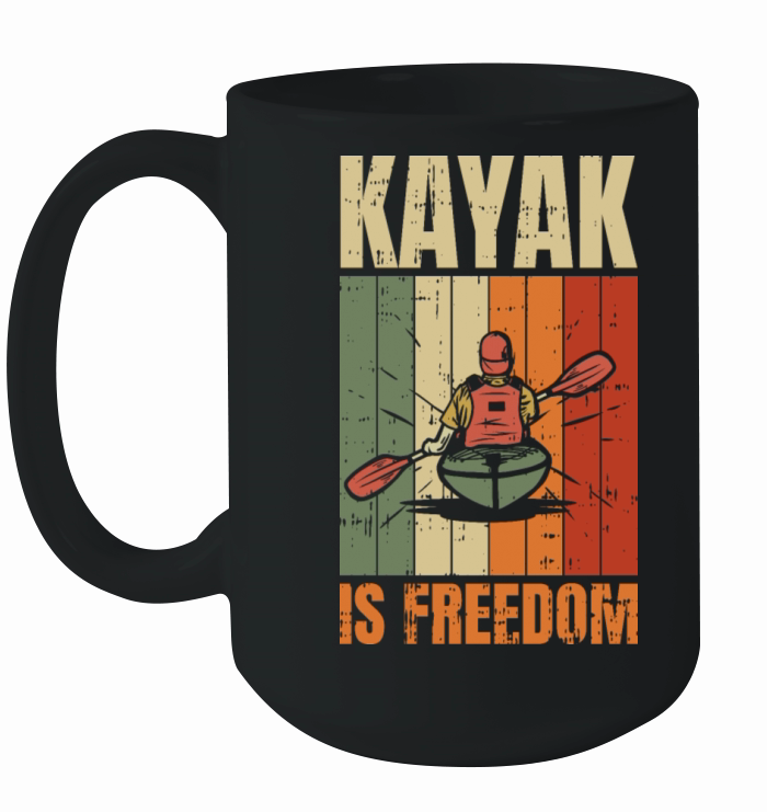 Kayak is Freedom Ceramic Mug