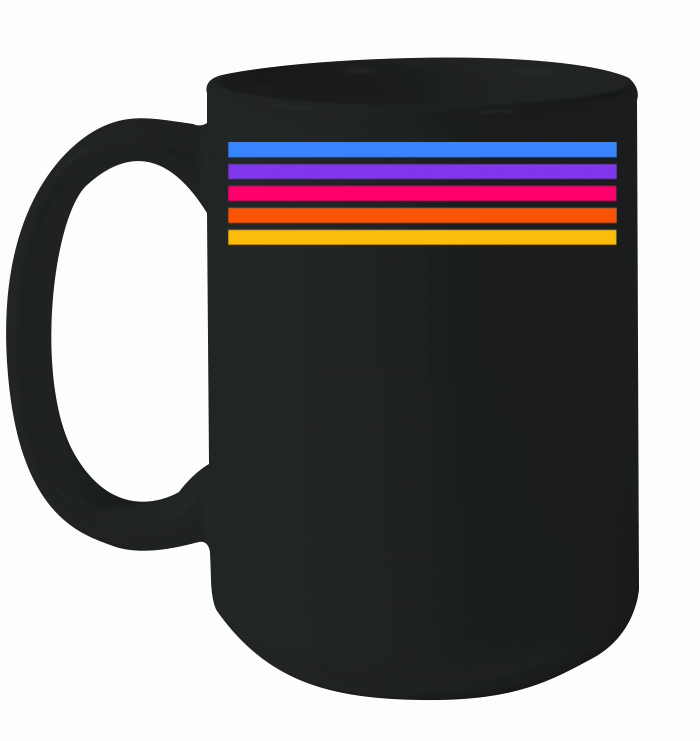 Retro stripe design with vintage vibe Ceramic Mug