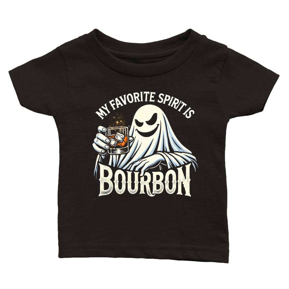 My Favorite Spirit is Bourbon retro Bourbon Lover Classic Baby Crewneck T-shirt
