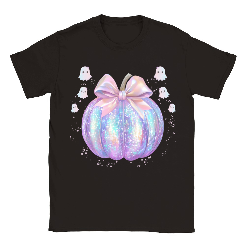 Halloween Retro Pastel Disco Pumpkin Classic Kids Crewneck T-shirt