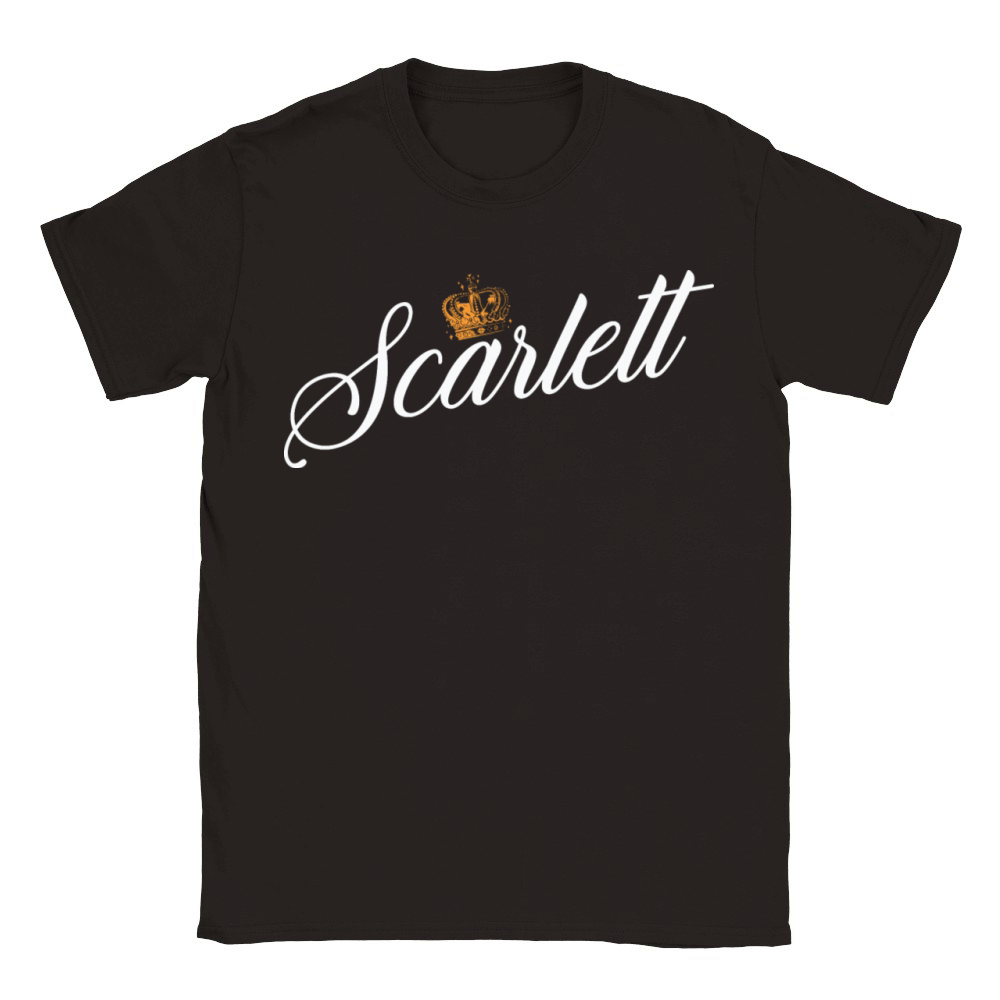 Scarlett Name for Women Kids Toddlers - Scarlett Classic Kids Crewneck T-shirt