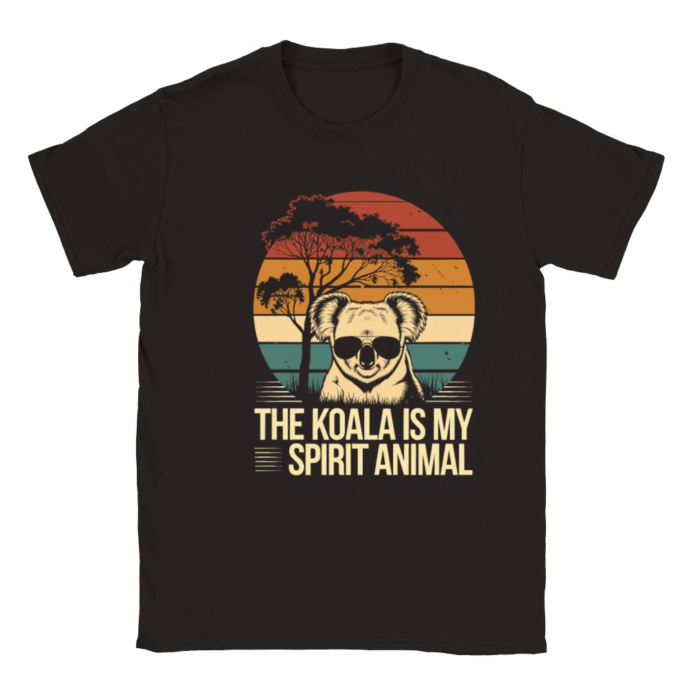 The Koala Is My Spirit Animal Vintage Sunset Classic Kids Crewneck T-shirt