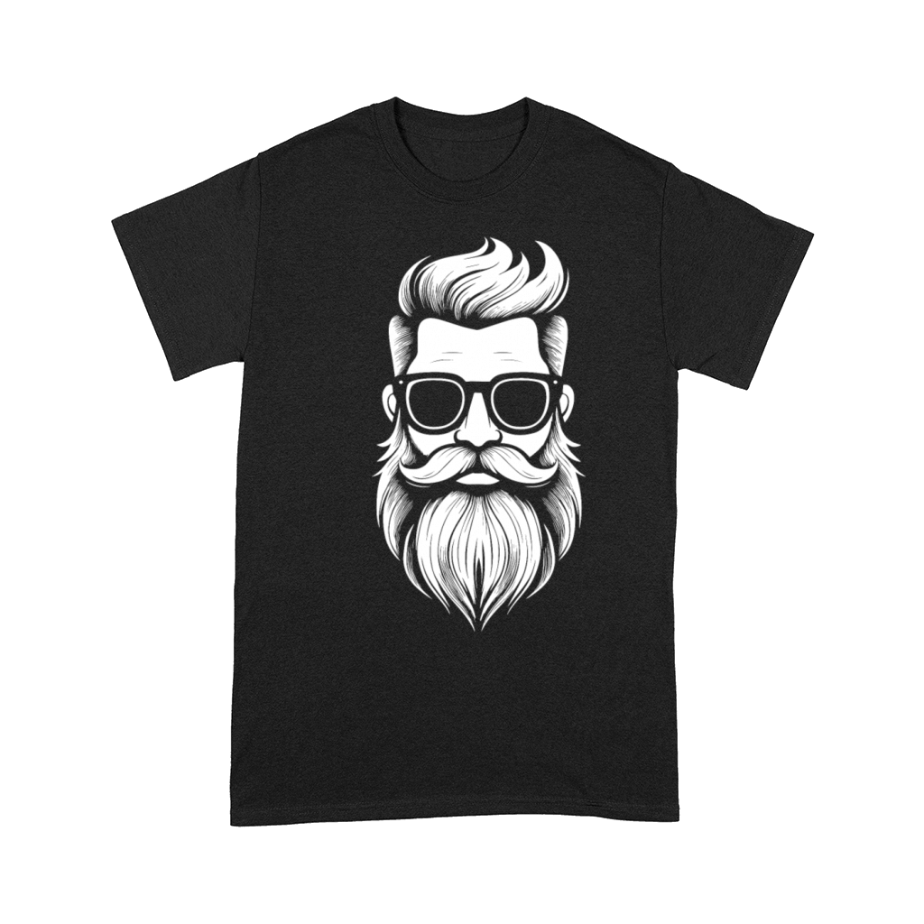 a Bearded and mustachioed mans face Comfort T-shirt